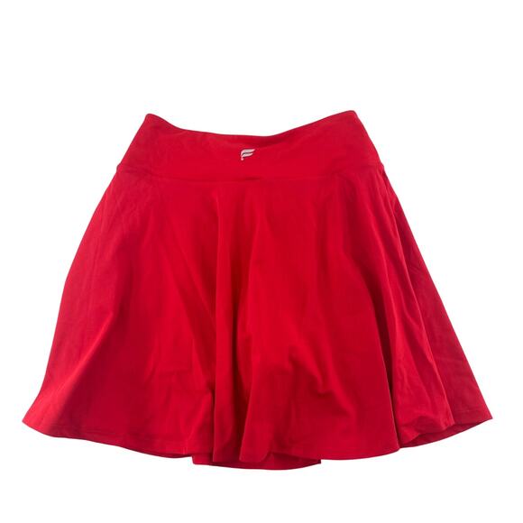 Fabletics Women's Heated Red Crossover Flounce Classic Mini Skirt Size S - Picture 9 of 11